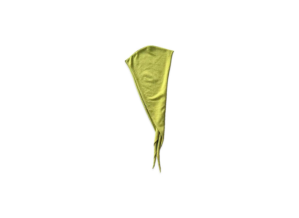 FUMIKA UCHIDA Cashmere Hooded Stole "Yellowgreen"