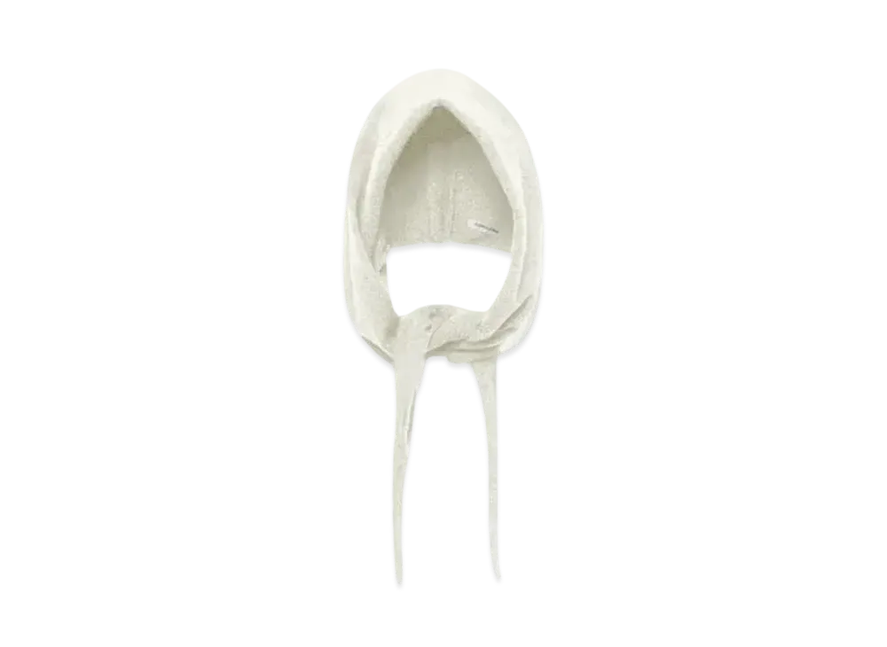 FUMIKA UCHIDA Cashmere Hooded Stole "White"