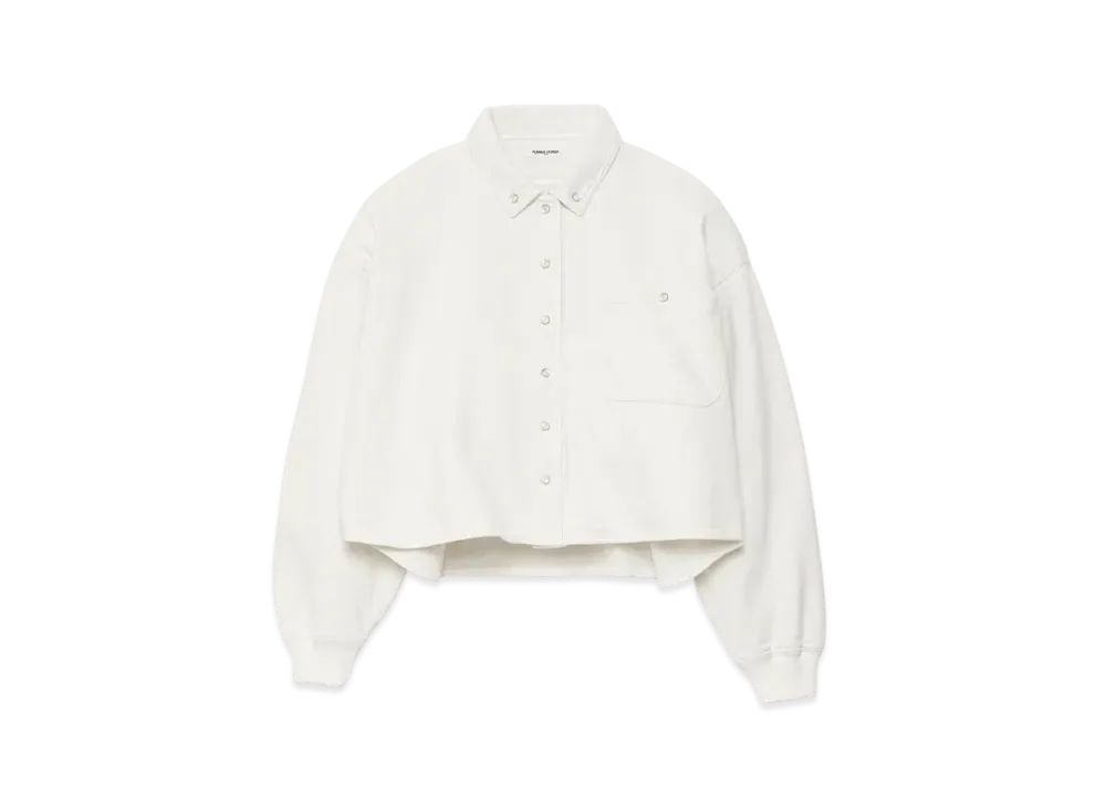 FUMIKA UCHIDA Sweat Snap Button-up Shirt "Off White"