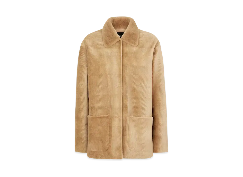 FENDI Women's Blouson Mink Jacket "Beige"