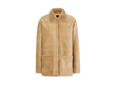 FENDI Women's Blouson Mink Jacket "Beige"