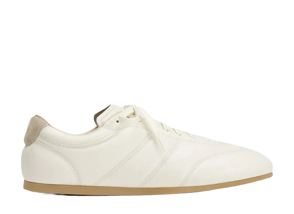 LEMAIRE Soft Runner in Leather "Milk"
