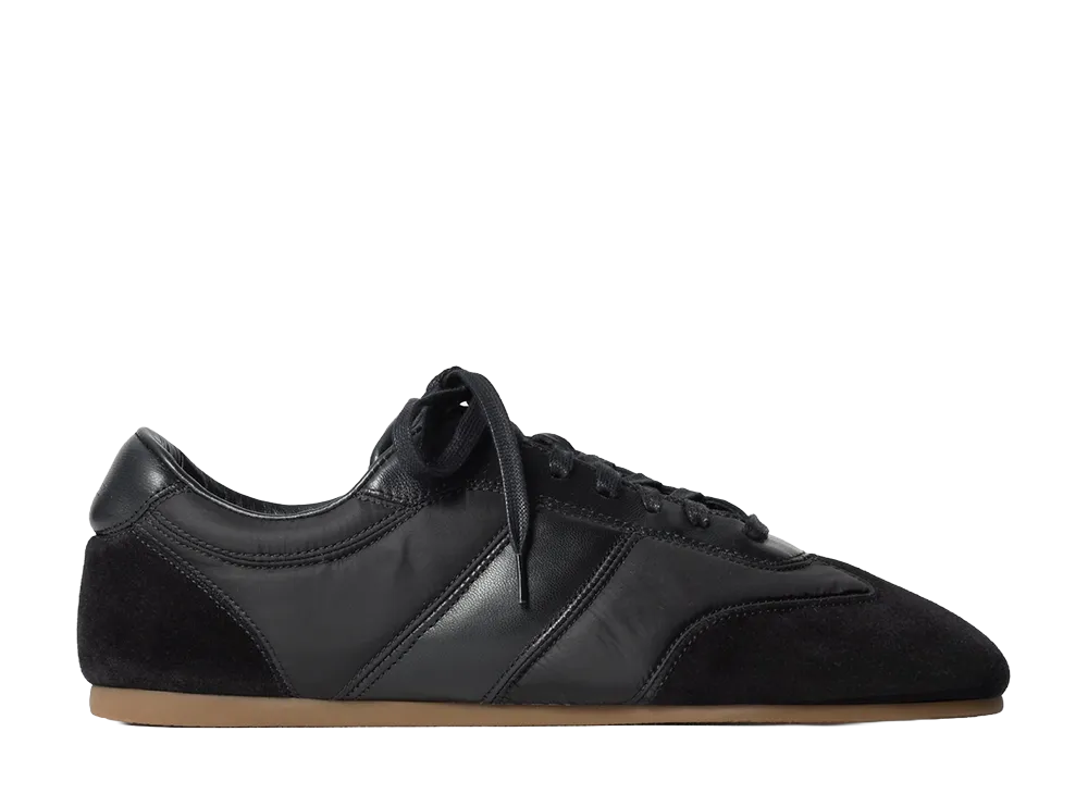 LEMAIRE Soft Runners in Suede Leather "Black"