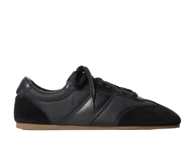 LEMAIRE Soft Runners in Suede Leather "Black"