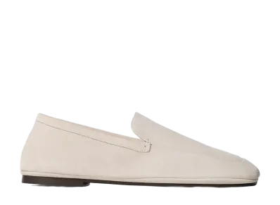 LEMAIRE Outdoor Slippers in Suede Leather "Light Clay"
