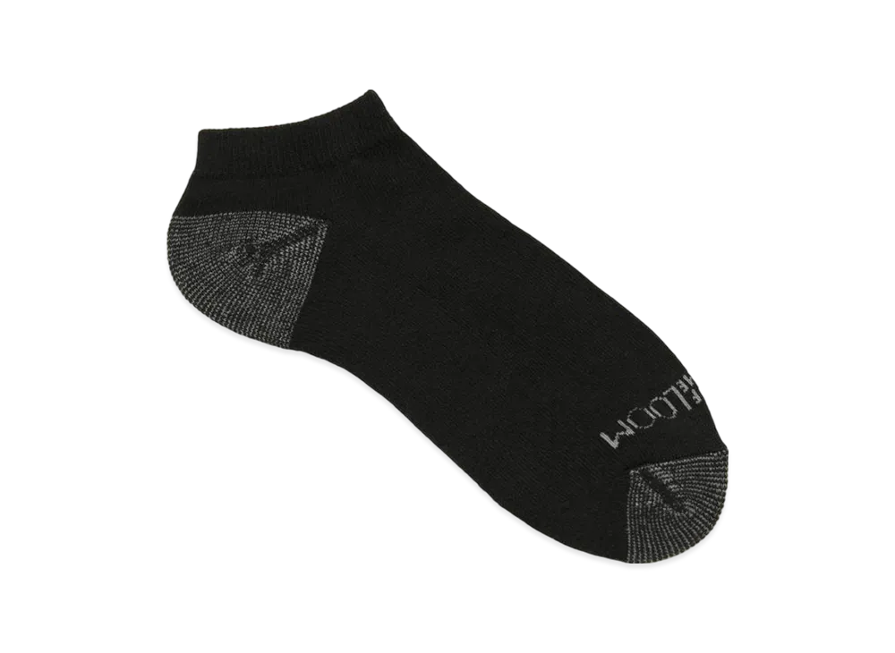 FRUIT OF THE LOOM Men's 10PK No Show Socks "Black"