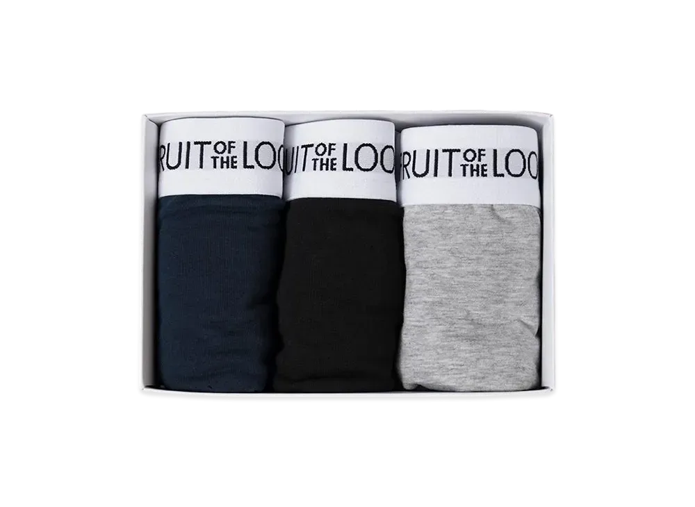 FRUIT OF THE LOOM Basic Boxer Briefs 3Set "Navy"