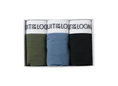 FRUIT OF THE LOOM Basic Boxer Briefs 3Set "Khaki"