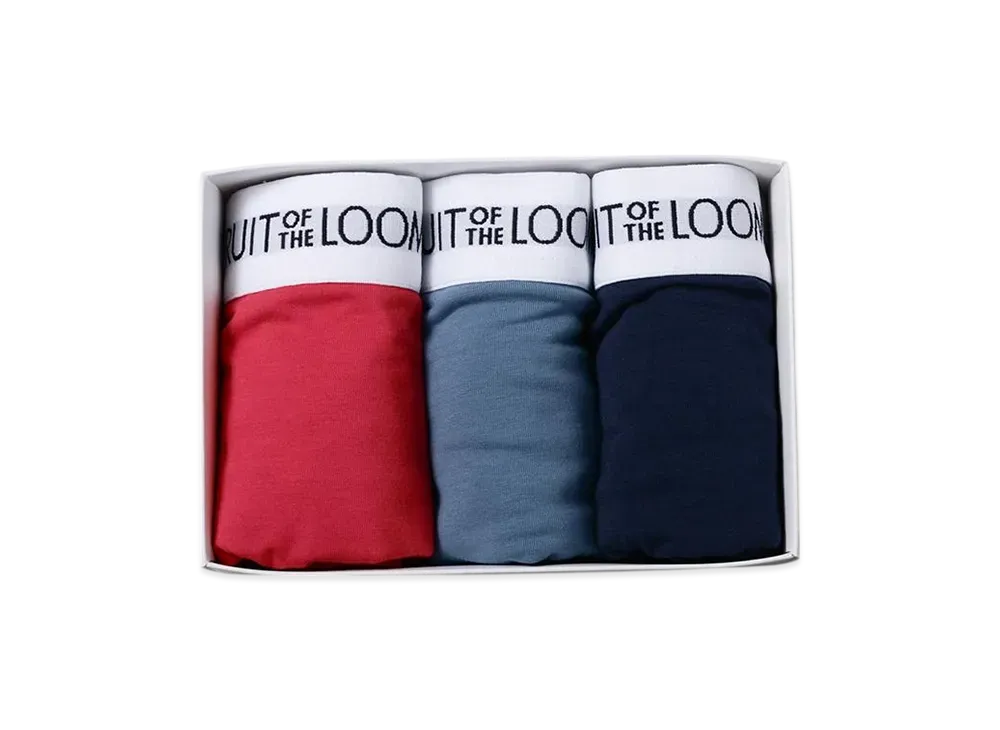 FRUIT OF THE LOOM Basic Boxer Briefs 3Set "Red"
