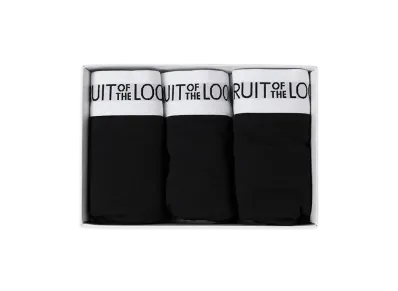 FRUIT OF THE LOOM Basic Boxer Briefs 3Set "Black"