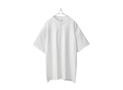FRUIT OF THE LOOM Heavy Ounce Henley Neck Short Sleeve T-Shirt "White"