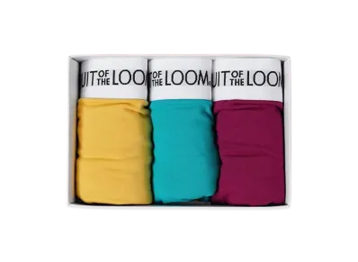 FRUIT OF THE LOOM Basic Boxer Briefs 3-Pack "Yellow"