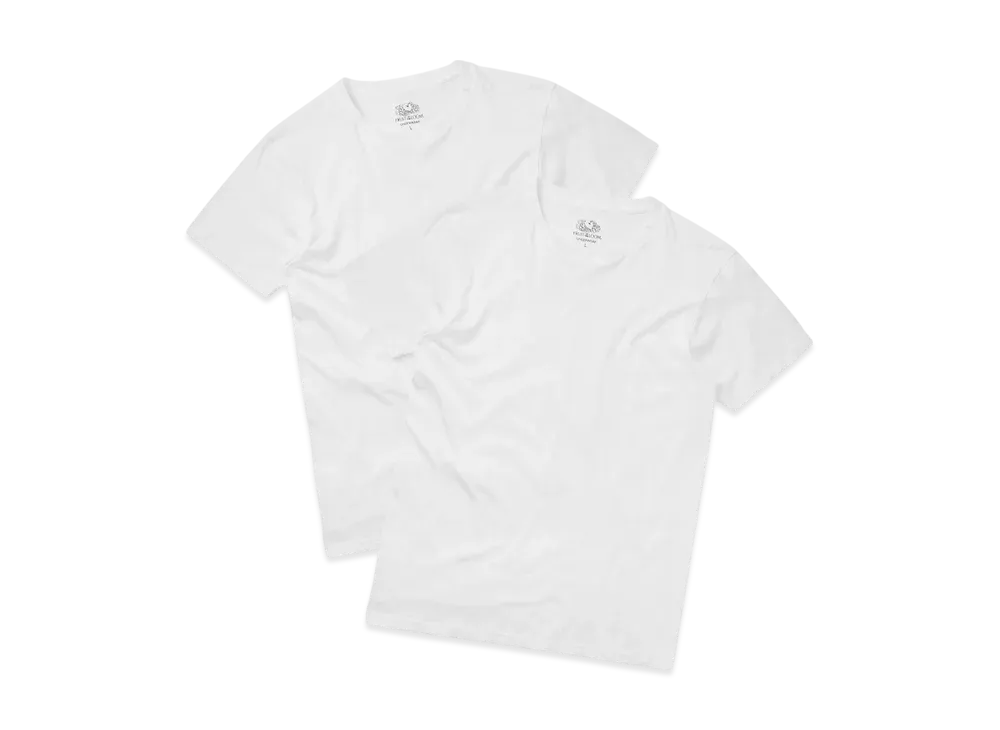 FRUIT OF THE LOOM Crew Neck Pack T-Shirt Underwear 2 Pack "White/White"