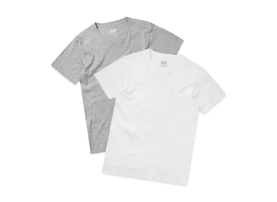 FRUIT OF THE LOOM Crew Neck Pack T-Shirt Underwear 2 Pack "Grey/White"