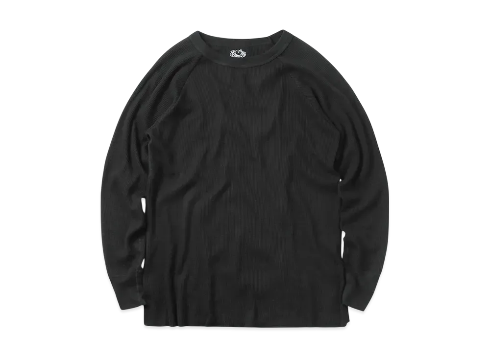FRUIT OF THE LOOM L/S Thermal Crew Neck T-Shirt "Black"