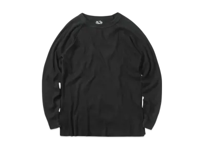 FRUIT OF THE LOOM L/S Thermal Crew Neck T-Shirt "Black"
