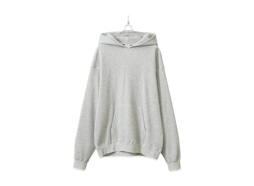 FRUIT OF THE LOOM Waffle Thermal Hoodie "M.Grey"