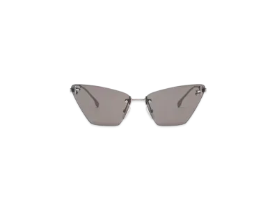 FENDI First Crystal Ruthenium-Colored Sunglasses "Gray"