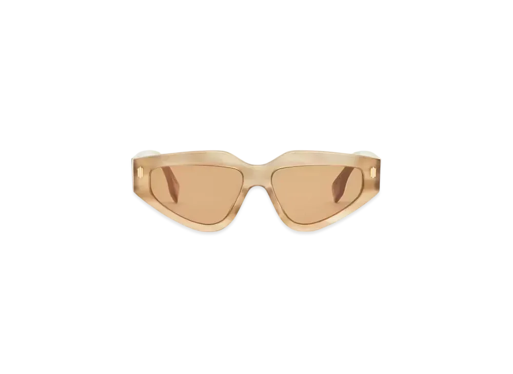 FENDI Roma Acetate Sunglasses "Beige"