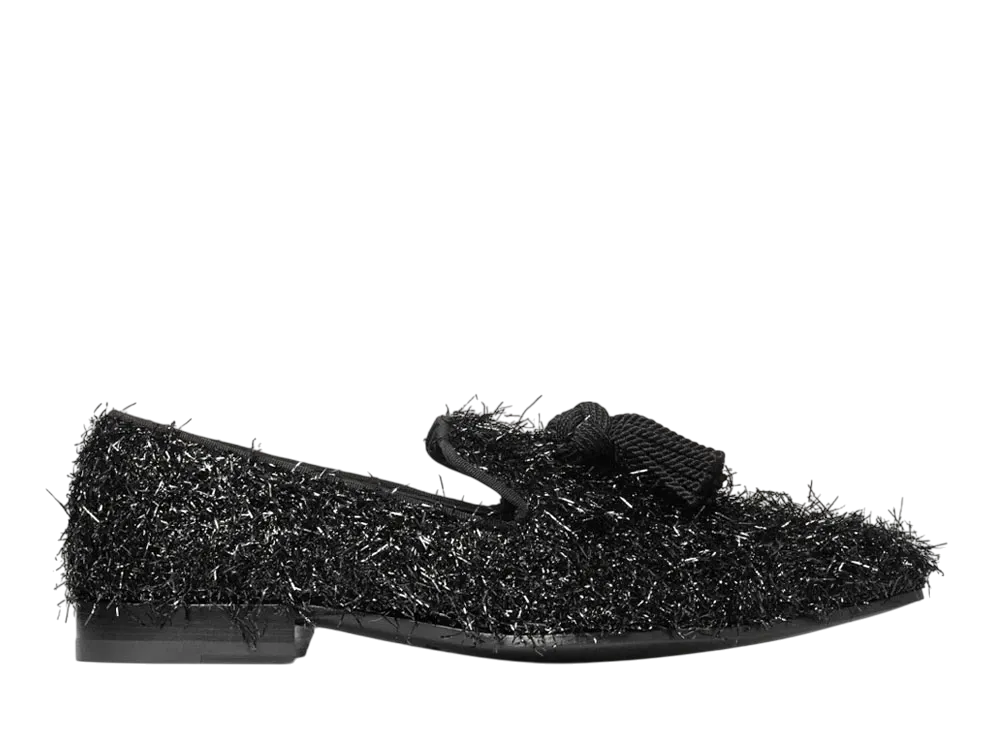Jimmy Choo Foxley/M Tinsel Loafers "Black"