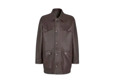 FENDI Men's Blouson Deer Leather "Brown"