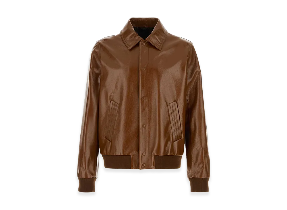 FENDI Leather Jacket "Brown"
