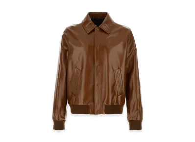 FENDI Leather Jacket "Brown"