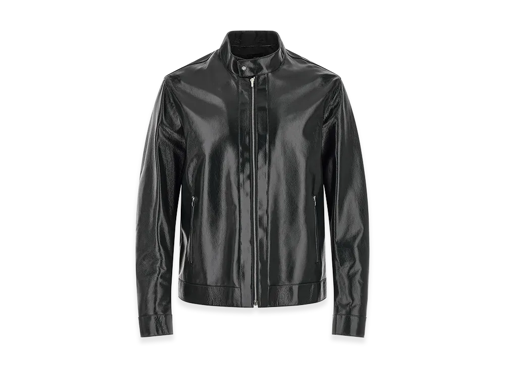 FENDI Lacquered Leather Blouson "Black"
