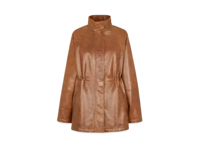 FENDI Women's Leather Jacket "Brown"
