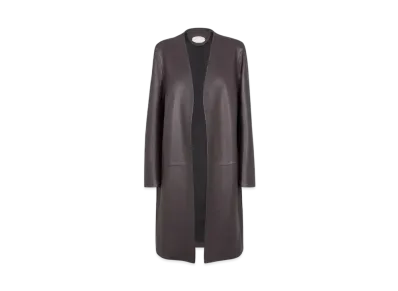 FENDI Women's Leather Overcoat "Purple"