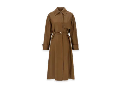 FENDI Women's Nappa Trench Coat "Brown"