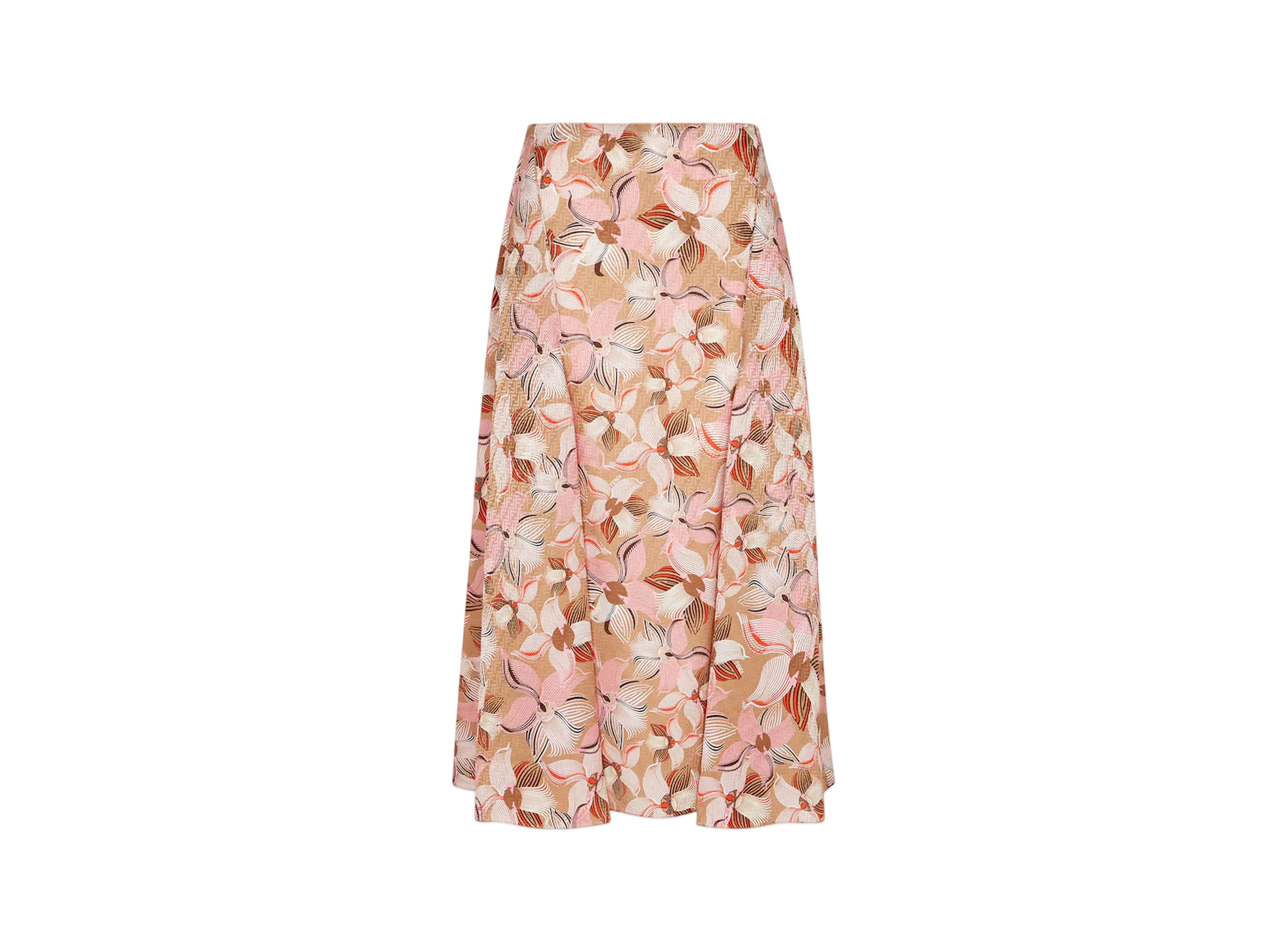 FENDI Women's Skirt Lunar New Year FF Silk "Gold"