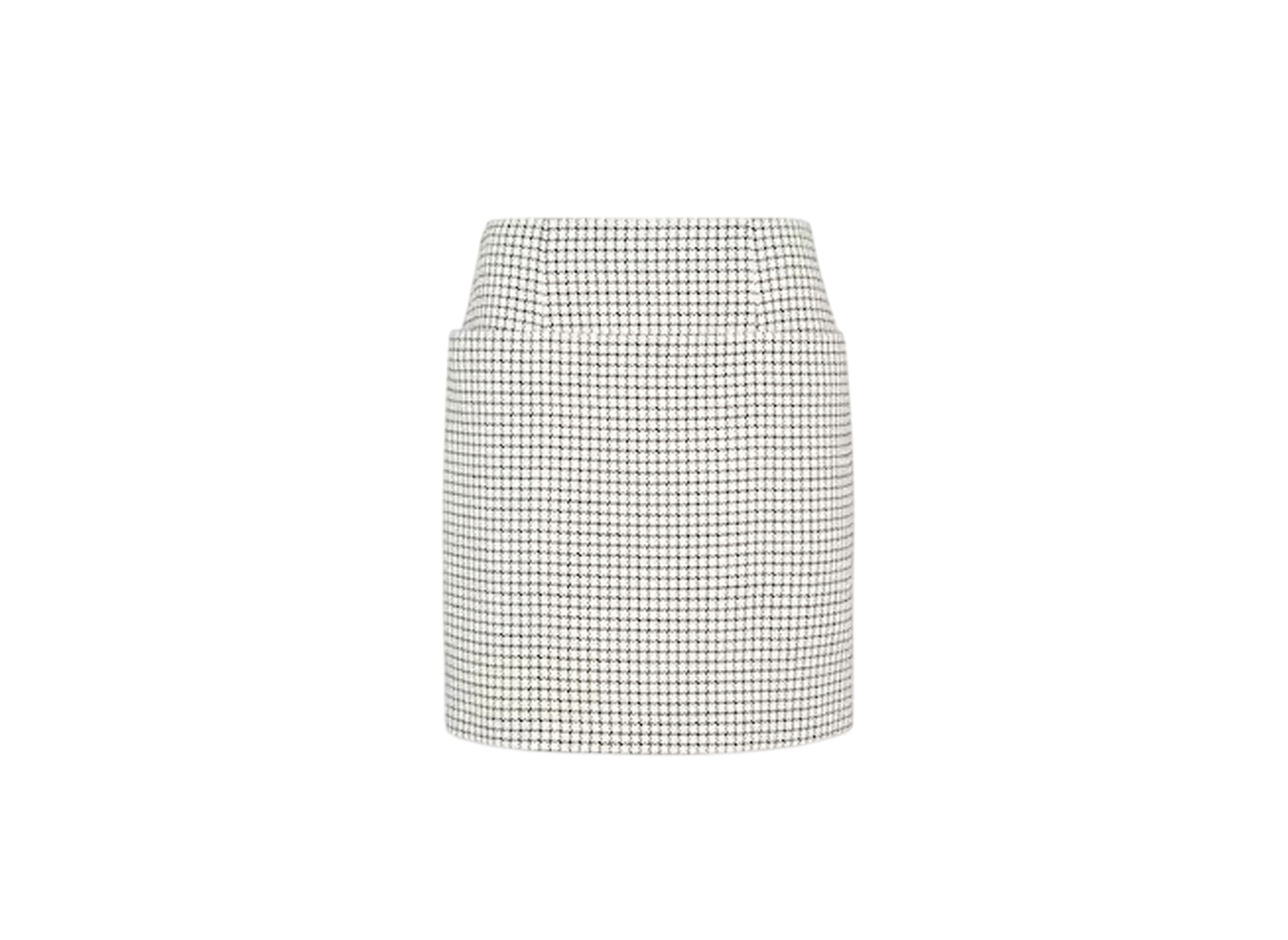 FENDI Women's Skirt Check Wool "White"
