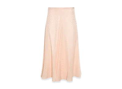FENDI Women's FF Silk Skirt "Rose"