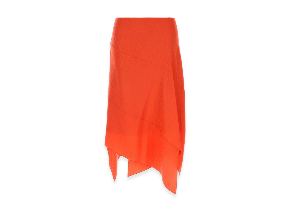FENDI Women's Silk Skirt "Coral"