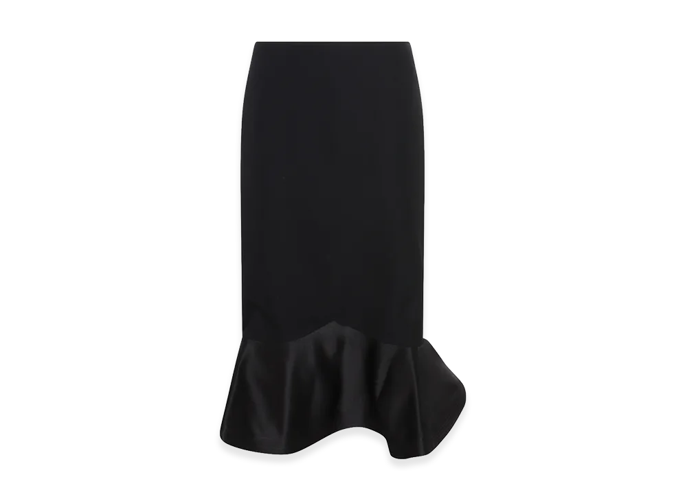 FENDI Women's Grain De Poudre Skirt "Black"