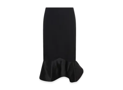 FENDI Women's Grain De Poudre Skirt "Black"