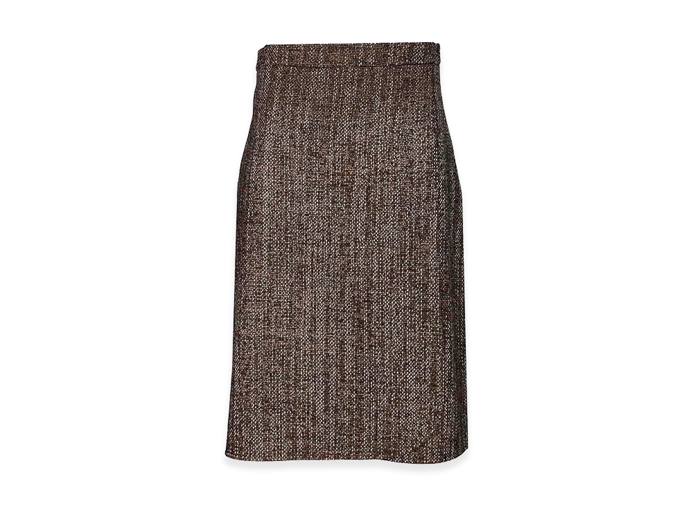FENDI Women's Wrap Midi Skirt "Brown"