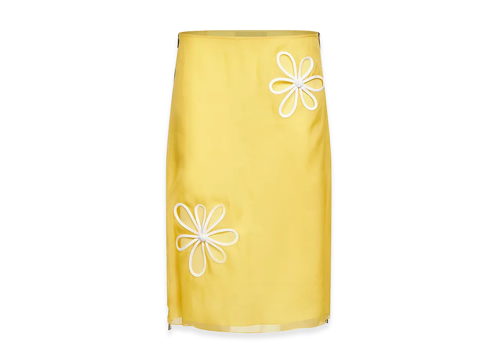 FENDI Women's Organza Skirt "Yellow"