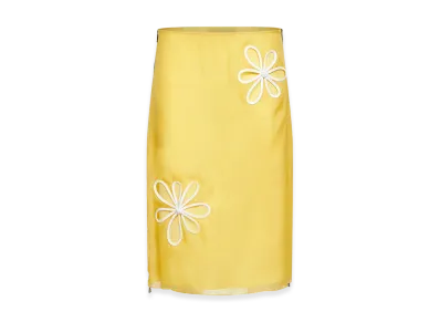 FENDI Women's Organza Skirt "Yellow"