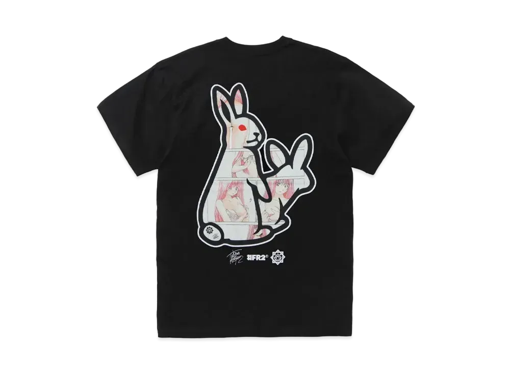 FR2 x Tatsuya Egawa x Shota Nakatsugawa Back Icon T-shirt "Black"