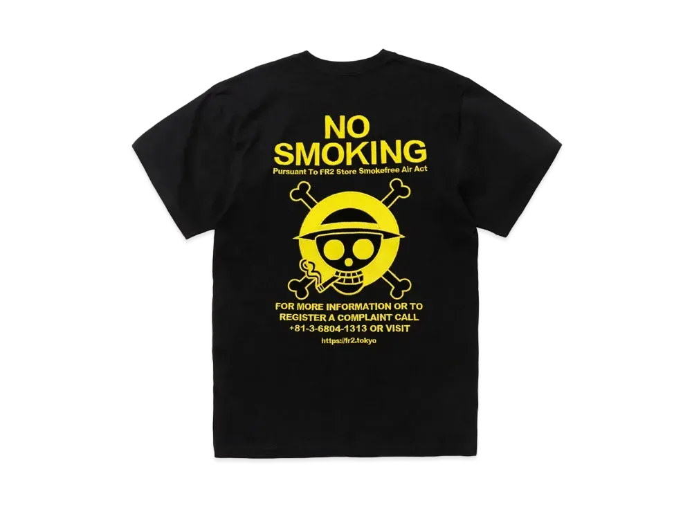 FR2 x ONE PIECE Collaboration Pirates Embroidery T-Shirt "Black"