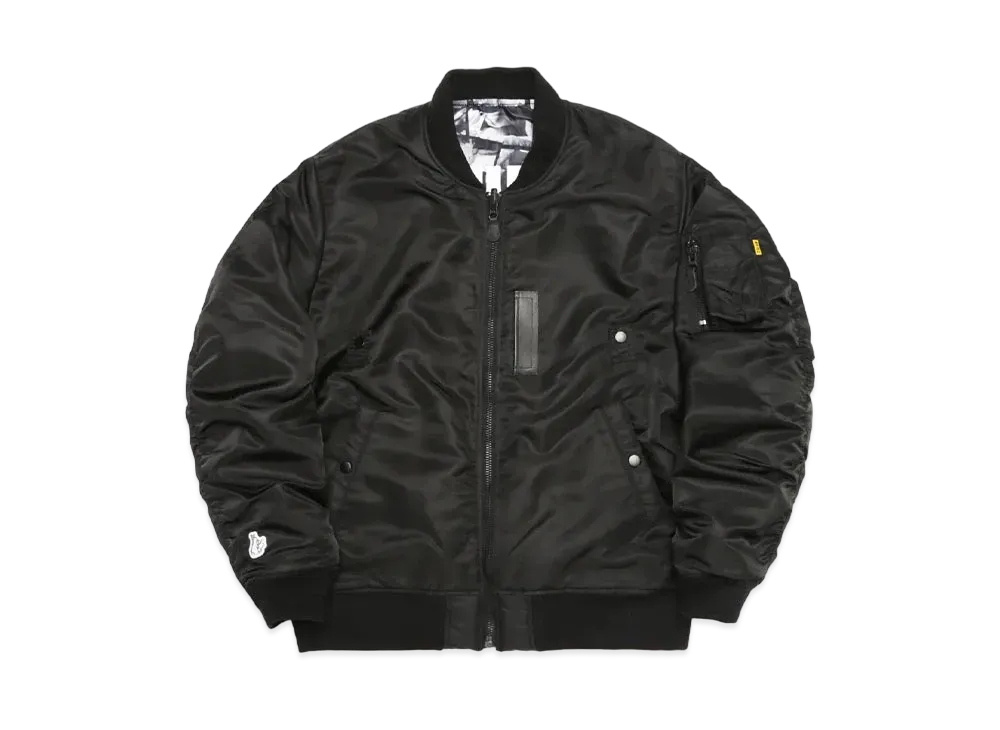FR2 Photo Collage Bomber Jacket (MA-1) "Black"