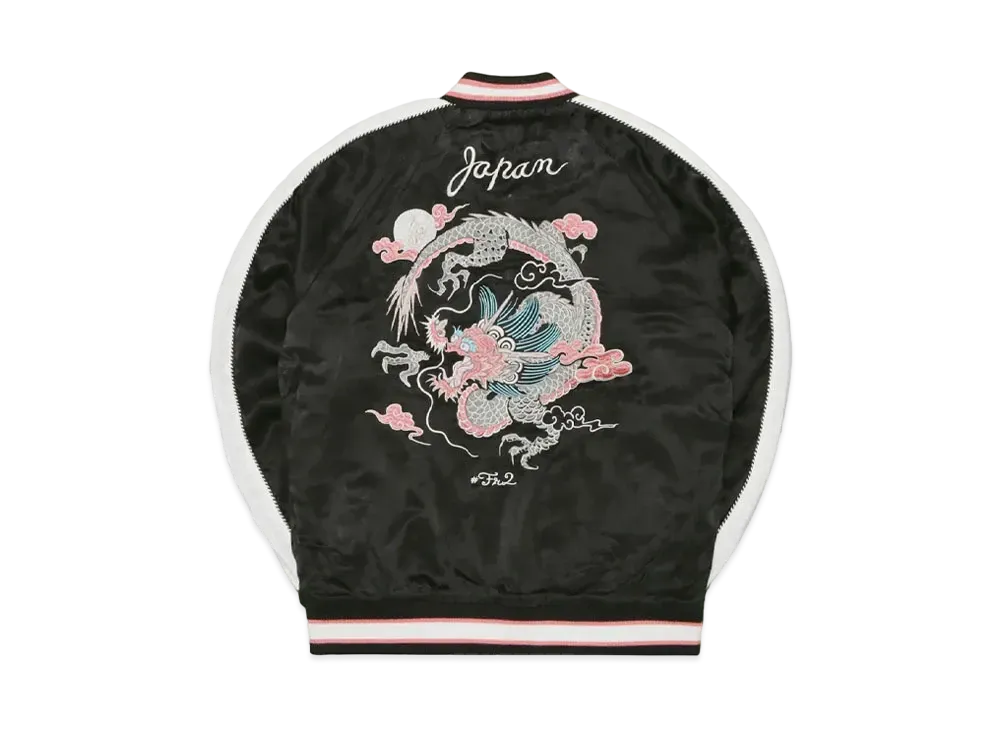 FR2 Rabbits Dragon Embroidery Reversible Souvenir Jacket "Black"
