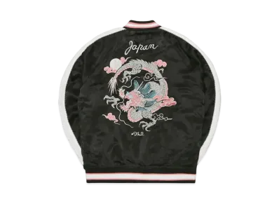 FR2 Rabbits Dragon Embroidery Reversible Souvenir Jacket "Black"