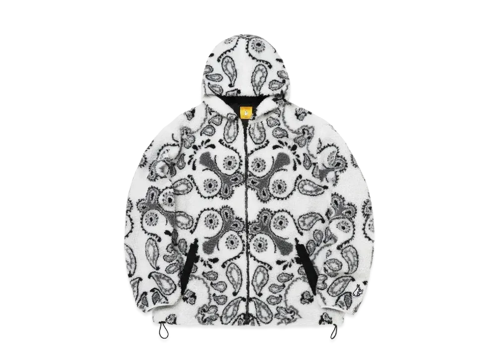 FR2 Paisley Fleece Hoodie "White"