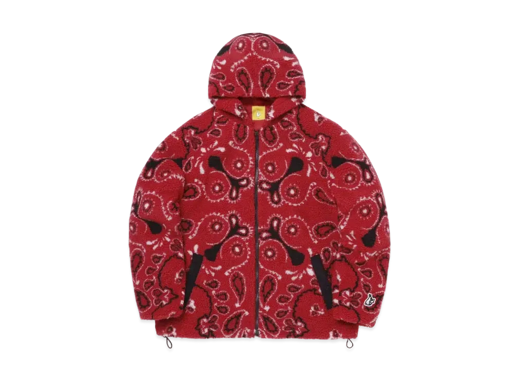 FR2 Paisley Fleece Hoodie "Red"
