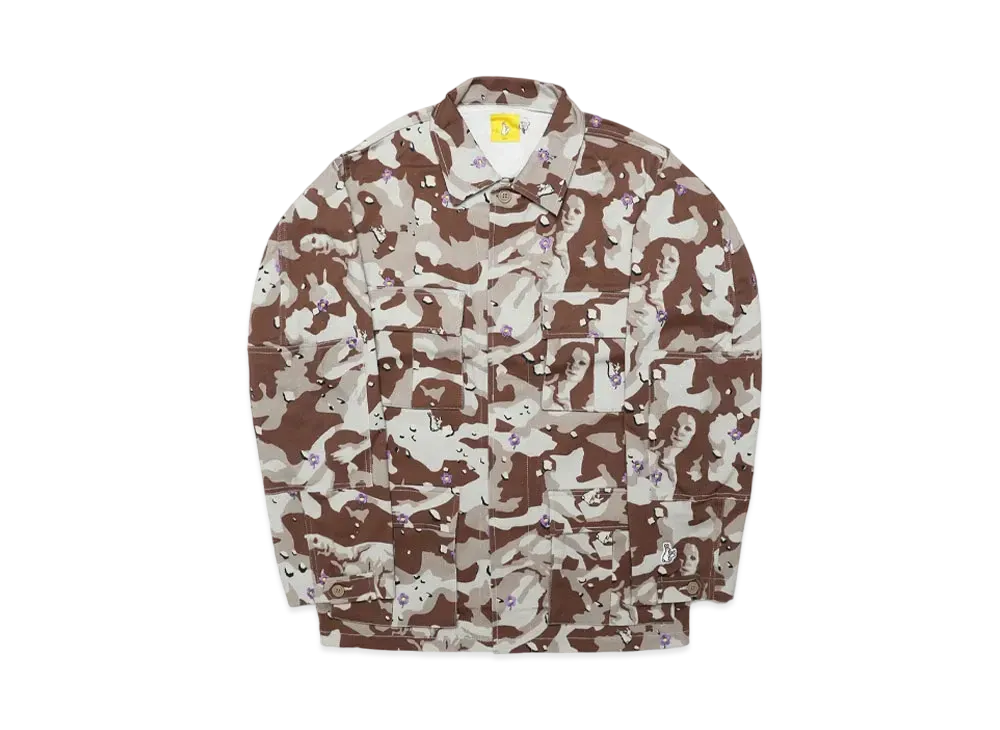 FR2 Love & Peace Nylon Camo Military Jacket "Beige"