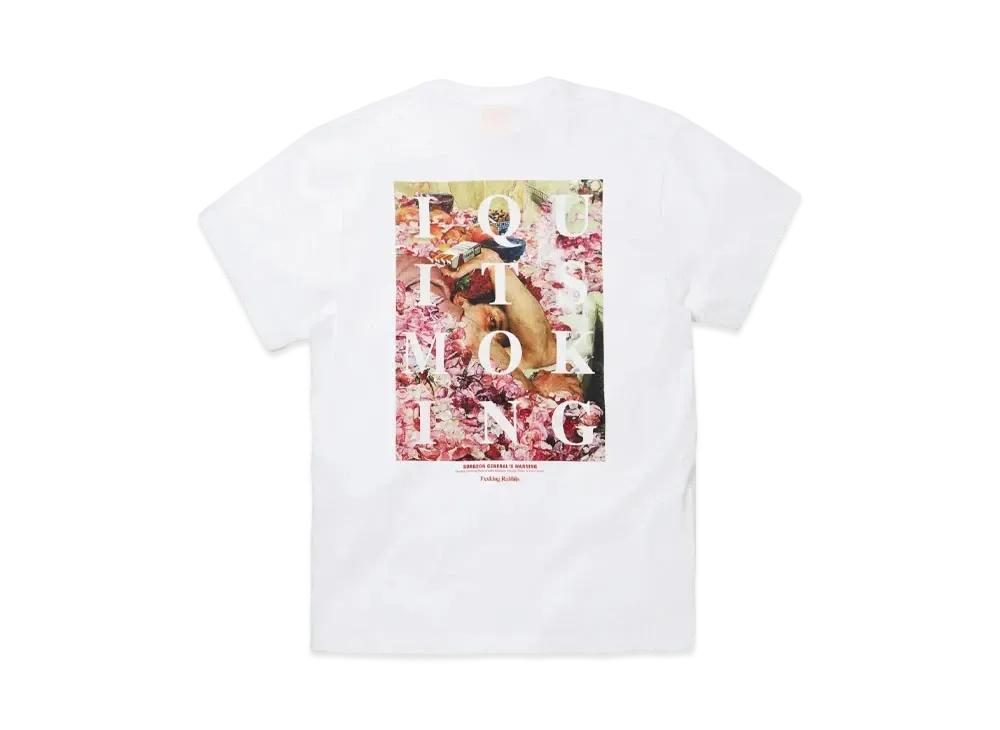 FR2 I Quit Smoke In Sea Of Flowers T-shirt "White"