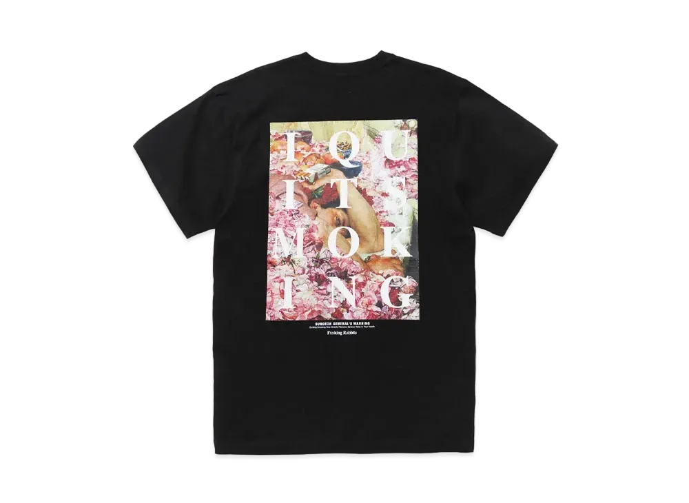 FR2 I Quit Smoke In Sea Of Flowers T-shirt "Black"